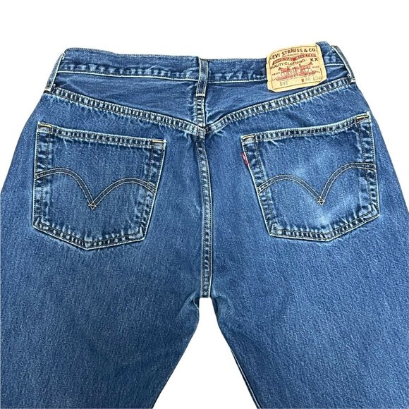 32X32 Levi's 501 Button Fly Denim Jeans Tag - 36X34 Actual - 32X32 Men's - Picture 3 of 10